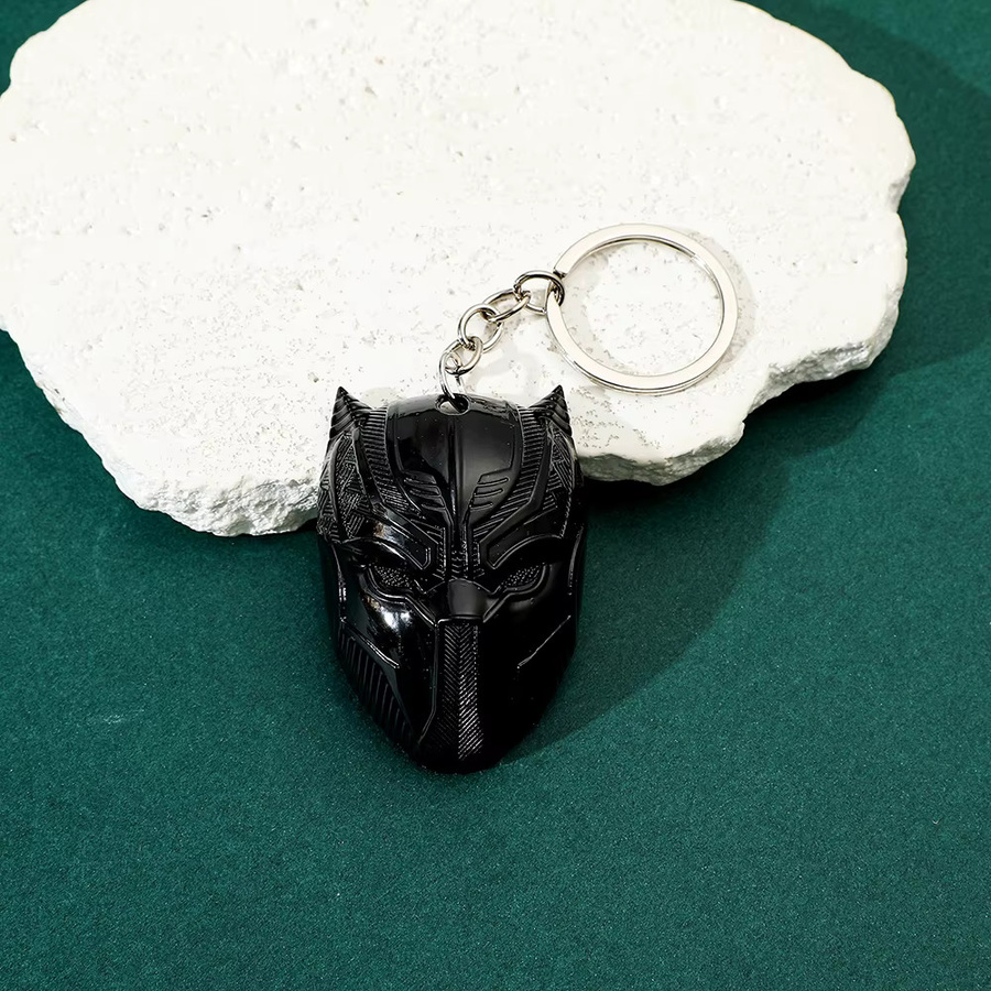 Bandai Schlüsselanhänger Black Panther Maske, Metall, Unisex - Bild 2