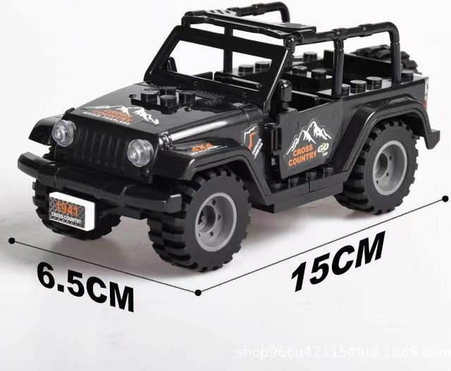 Yiran toy Wüsten-Hummer Spezialpolizeipatrouillenwagen, gepanzerte Bausteine Jeep, ab 14 Jahren - Bild 1