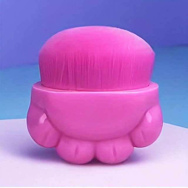 Mini-Make-up-Pinsel Set mit Katzenkralle, rosa - Bild 1