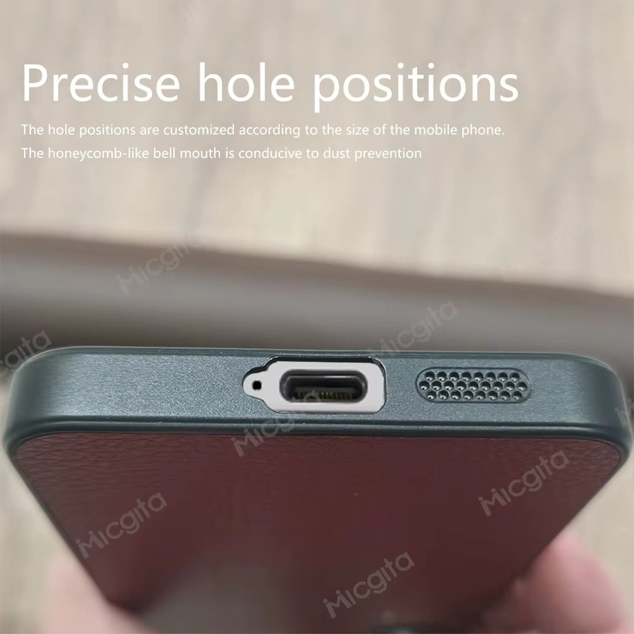 Xiaomi Poco F8 Pro und Poco F8 Ultra Pro Lederhülle Business Stoßfest in Rot - Bild 3