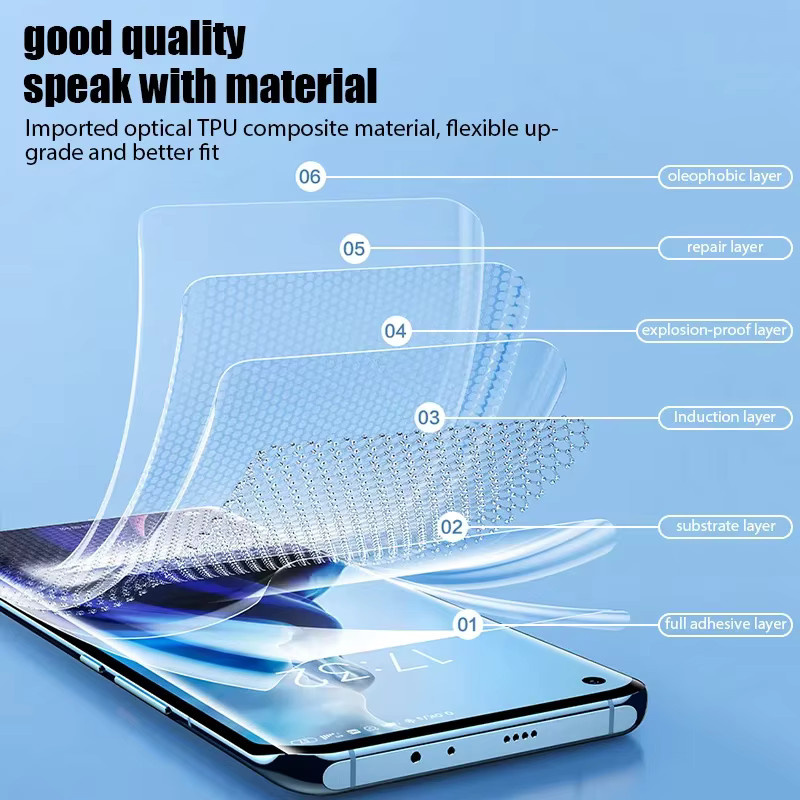 3er-Pack HD Hydrogel Displayfolie für Motorola Moto G85, S50 Neo, E14 Rand 2024, G Stylus 50 Ultra und Fusion Pro Power, transparent - Bild 2