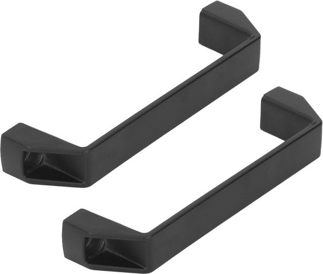 2er-Set Türgriff Zug aus Aluminiumlegierung in Silber und Schwarz mit 180 mm Lochabstand, moderner Schrankgriff und Torgriff in matt - Bild 1
