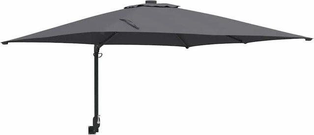 vidaXL Gartenparasol aus Polyester und Stahl in Anthrazit und Schwarz, B/T/H: 248,5 x 247,5 x 160 cm - Bild 1