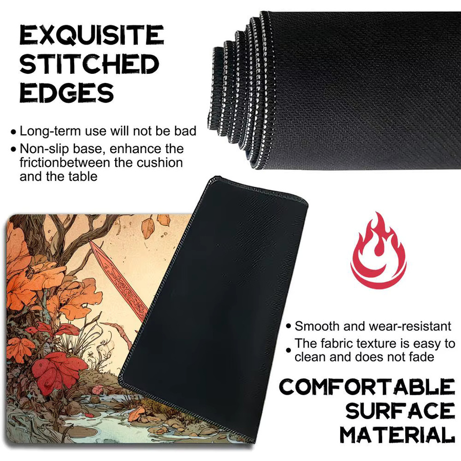 Mairuige Ratten-Abenteurer Magic Card Battle Mat, Spielmatte, Fantasy, Schwarz, Bunt / Mehrfarbig - Bild 5