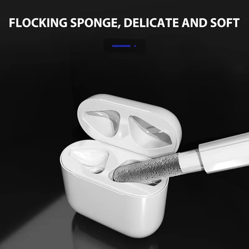 Reinigungskit für Bluetooth Kopfhörer wie AirPods Pro und Xiaomi Airdots 3 Pro in Weiß - Bild 2