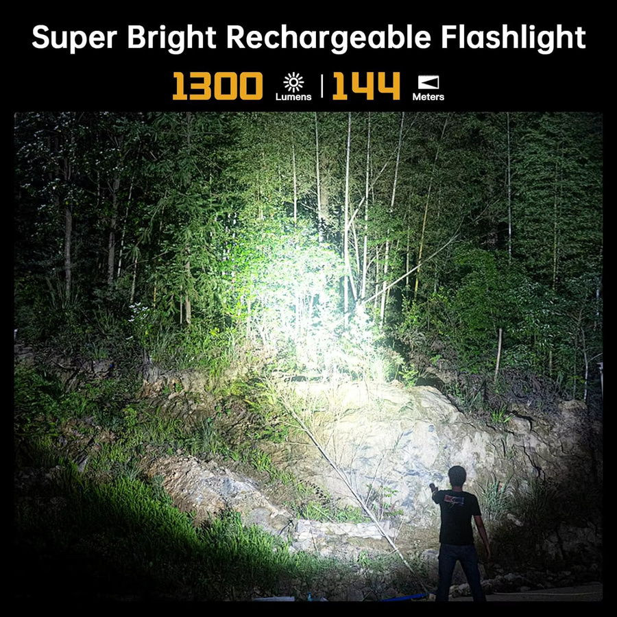 Wurkkos FC11C LED-Taschenlampe, Schwarz, 1200 Lumen, 5000 K Kaltweiß, hoher CRI 90, wiederaufladbar mit Magnetfunktion - Bild 3
