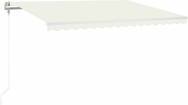 vidaXL Automatische Markise mit LED und Windsensor in Creme, B: 400 cm, A: 300 cm - Bild 1