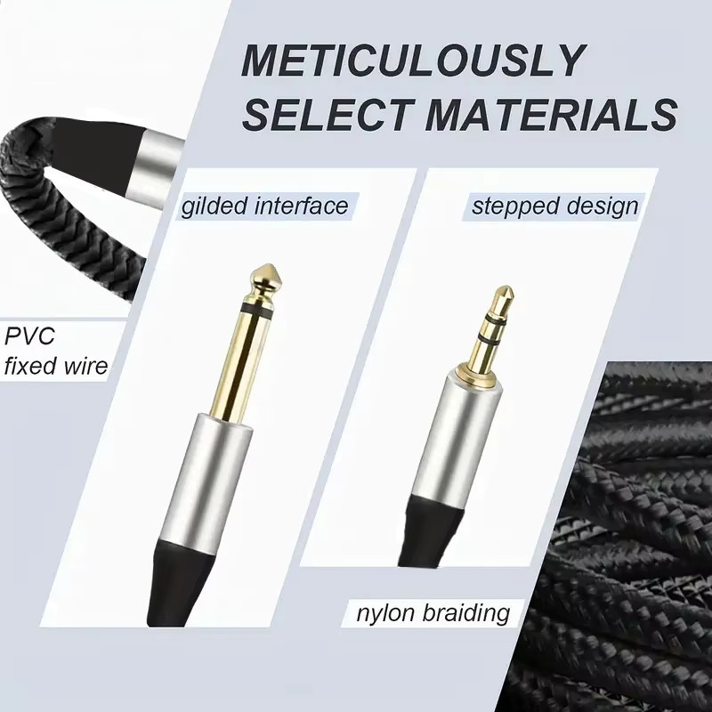 Premium Instrumentenkabel mit 6,35 mm Monostecker in Silber - Bild 4