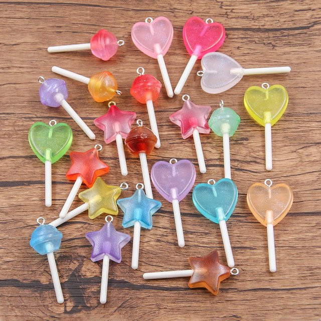 PULCHRITUDE Charms, Stern, Herz, Lollipop, Bunt, Unisex - Bild 1