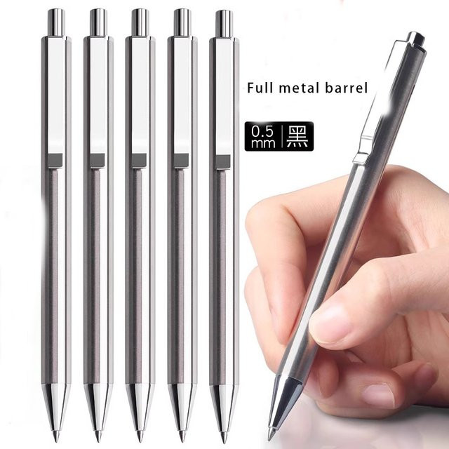 M&G Premium Gelstift aus Vollmetall in Silber mit 0,5 mm Spitze - Bild 1