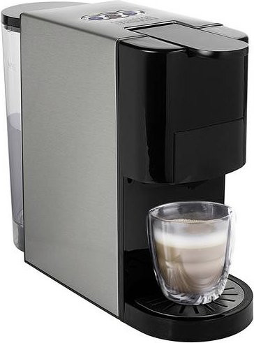 Princess Multikapselmaschine in Schwarz und Silber matt, kompatibel mit Nespresso Original und E.S.E. Pads - Bild 1