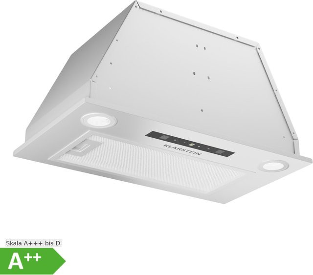 Klarstein Dunstabzugshaube Einbau Paolo 52, Breite: 52 cm, Weiß, LED Touch, A++ - Bild 1
