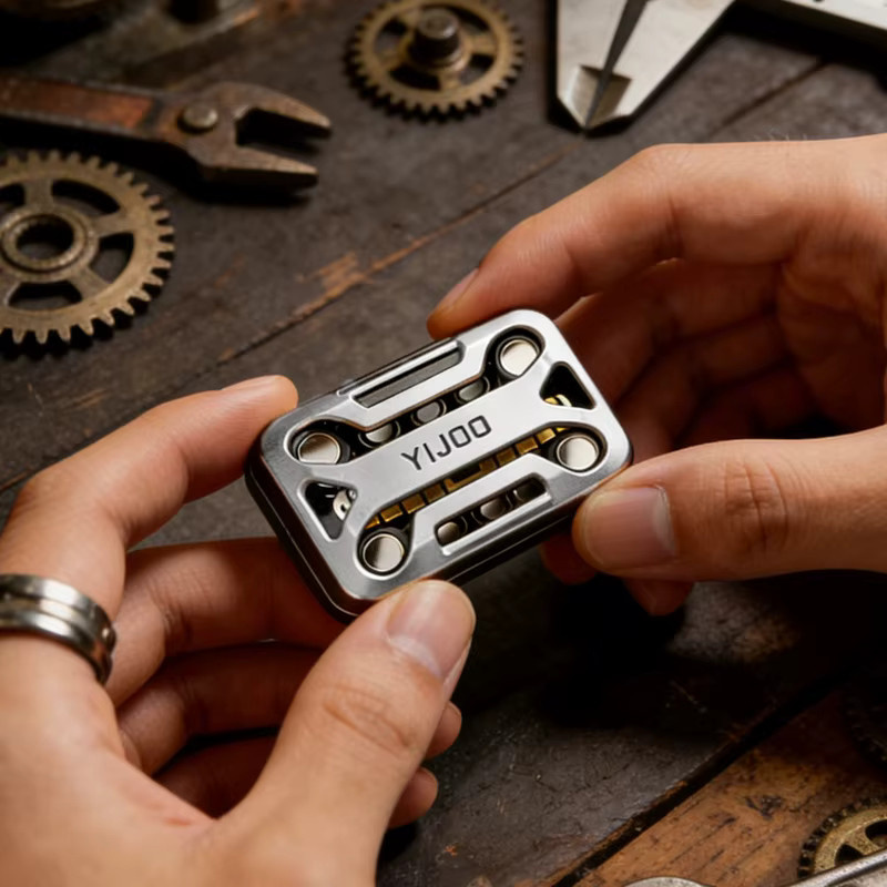 soulbao Premium Metall EDC Fidget Slider, Magnetisches Klick-Stressabbau-Gadget - Bild 4