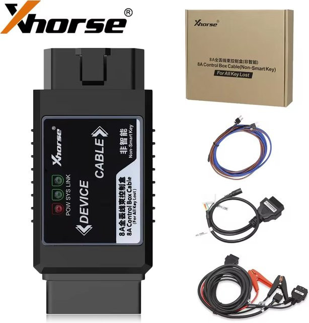 Xhorse VVDI 8A Non-Smart Key Adapter für Toyota in Schwarz zur Verwendung mit VVDI2, VVDI Max und Mini OBD Werkzeugen - Bild 1