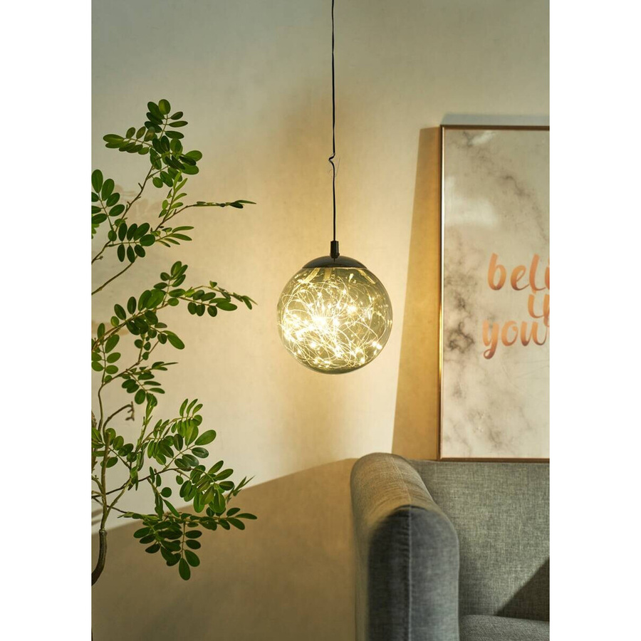POCOline Pendelleuchte Nineveh in Grau aus Kunststoff mit LED-Technik, Durchmesser: 18 cm - Bild 2