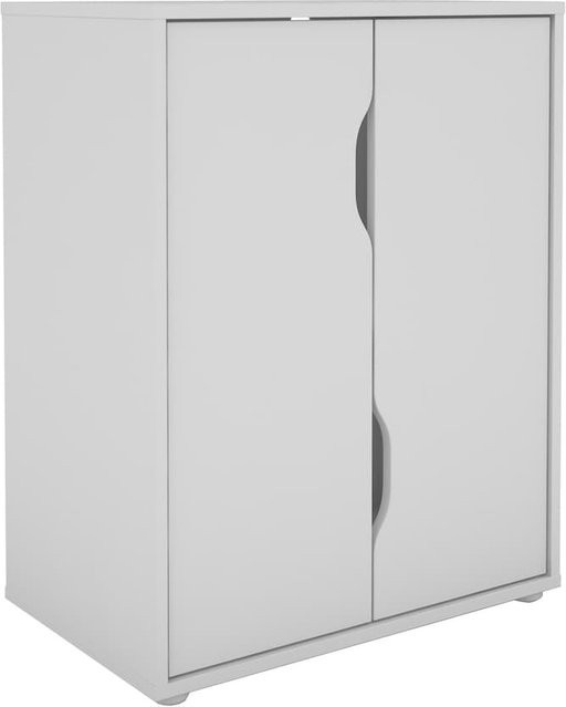 byLIVING Aktenschrank BELFAST in Weiß mit 2 Türen, B/H/T: 60 x 77 x 37 cm - Bild 1