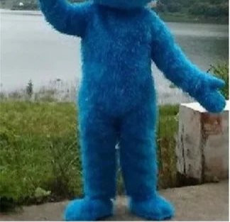 Elmo Maskottchen Cosplay Kostüm, Sesame Street, langes Fell - Bild 1