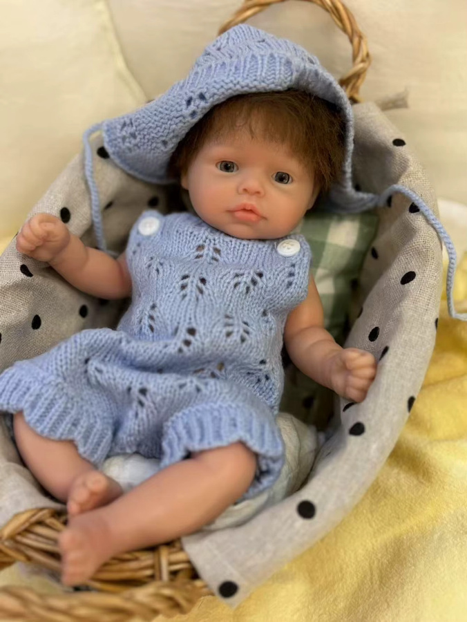 Aizwa Bebe Reborn Girl, Silikonpuppe, 25,4 cm, ab 3 Jahre - Bild 2