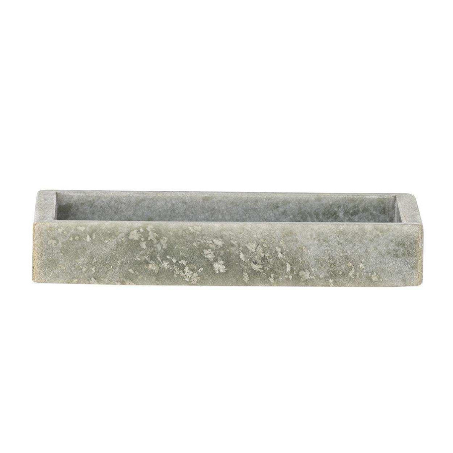 Bloomingville Marmor Tablett Majsa grün B: 17,5 cm, H: 10,0 cm, T: 3,0 cm - Bild 1