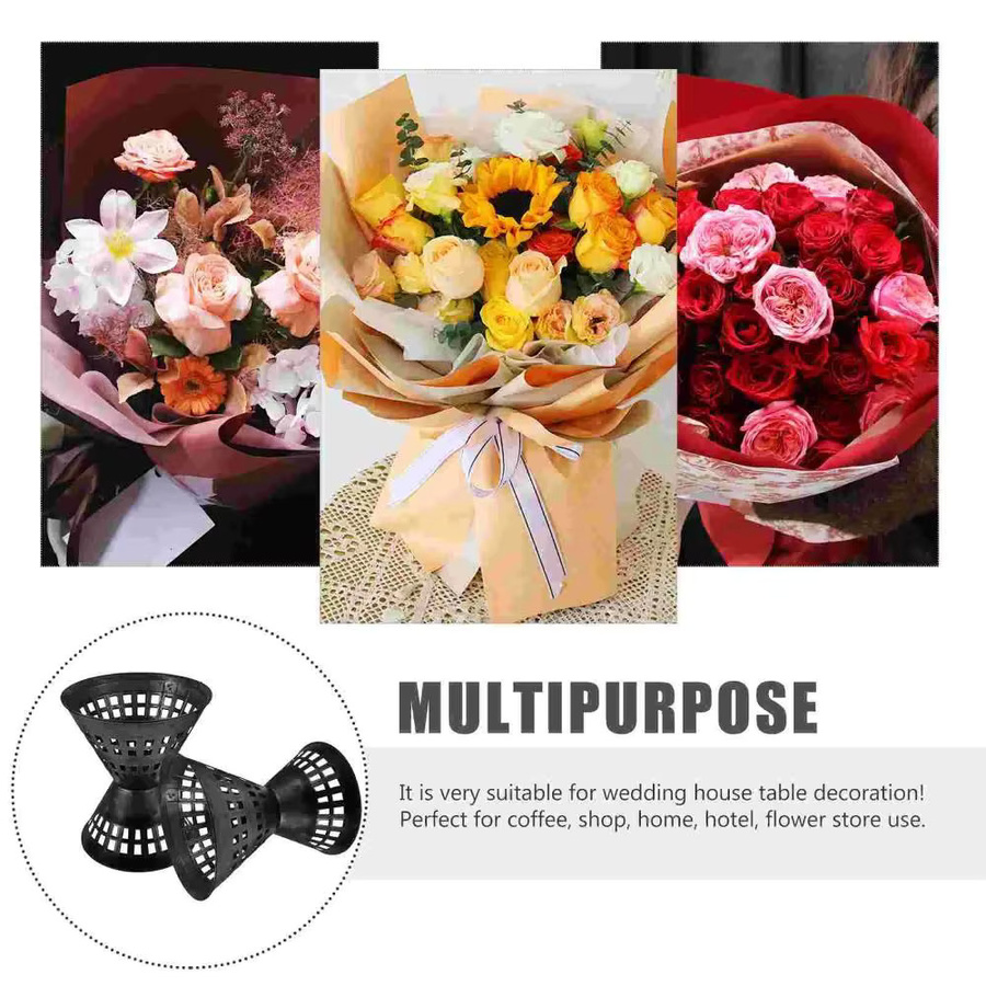 Schwarze Kunststoff-Blumenverpackung als Liner für DIY-Blumensträuße - Bild 3