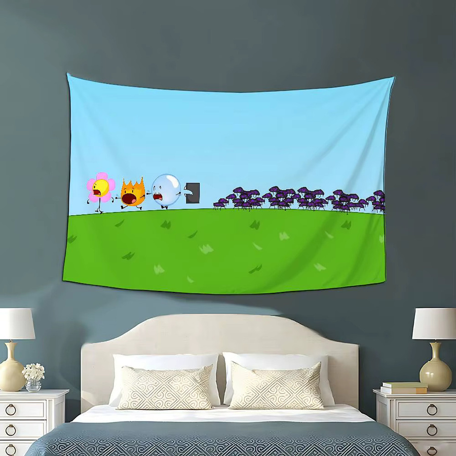 BFDI Lustige Schlacht für Trauminsel Flagge von 52TOYS, Mehrfarbig, Textil, Rechteckig - Bild 4