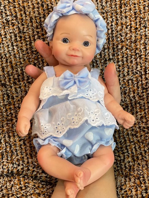 Aizwa Baby Reborn Puppe, 10 Zoll, Blau - Bild 1