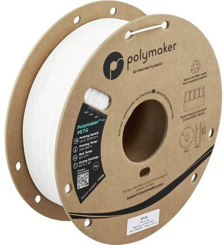Polymaker PETG Highspeed Filament 1.75mm Weiß 1000g - Bild 1