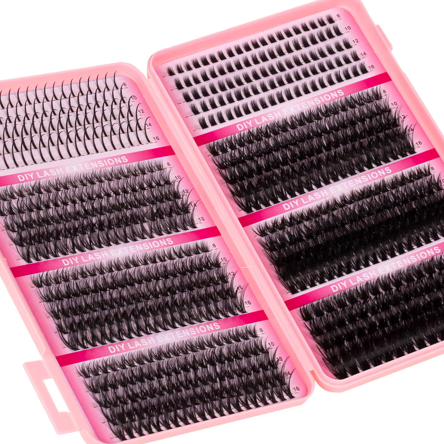 SEXYSHEEP Spikes Lash Clusters Kit, Wimpernbüschel-Set mit Kleber und Versiegelungsentferner - Bild 5