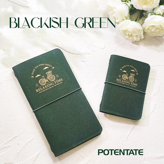 POTENTATE Aquarellpapier Skizzenbuch aus 100 % Baumwollzellstoff mit austauschbarem Kern, 200 g, tragbares Retro-Reise-Malbuch für Kunstbedarf - Bild 1
