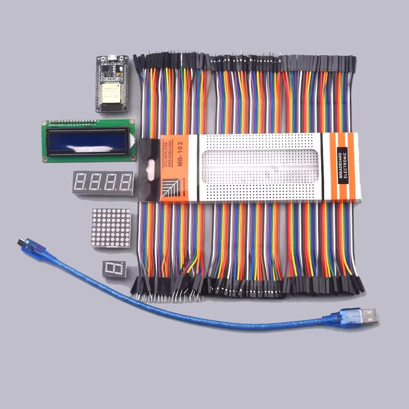 Snvi ESP32 Entwicklungsboard Starter-Kit mit WiFi und Bluetooth für IoT-Projekte und Arduino-Lernsets in Multicolor - Bild 3