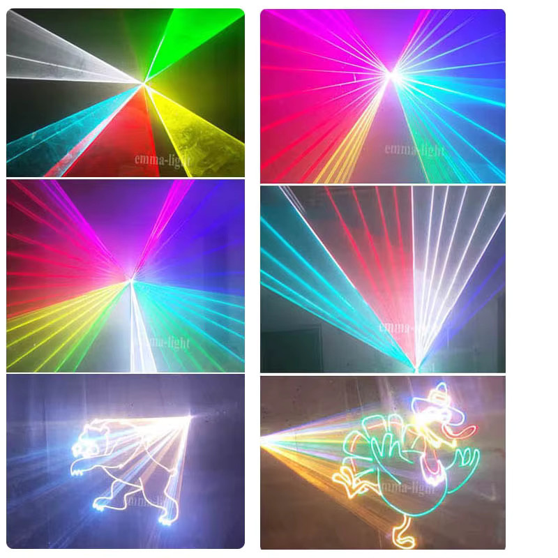 EMMA RGB Laser Licht Projektor mit ILDA Controller für Hochzeit und DJ Bühne, Multicolour, 10W 15W - Bild 3
