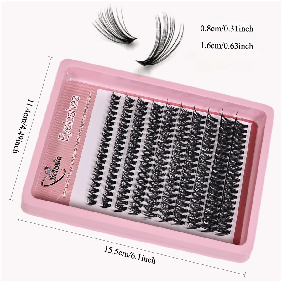 BLL.cf Wimpern Cluster Wispy Lashes, 8-16mm, D Curling, 200 Stück - Bild 3