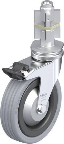 Blickle LRA-VPA 100G-FI-FA-E05 Lenkrolle mit Feststeller in Grau und Schwarz, Rad-Durchmesser: 100 mm, Tragfähigkeit: 70 kg - Bild 1