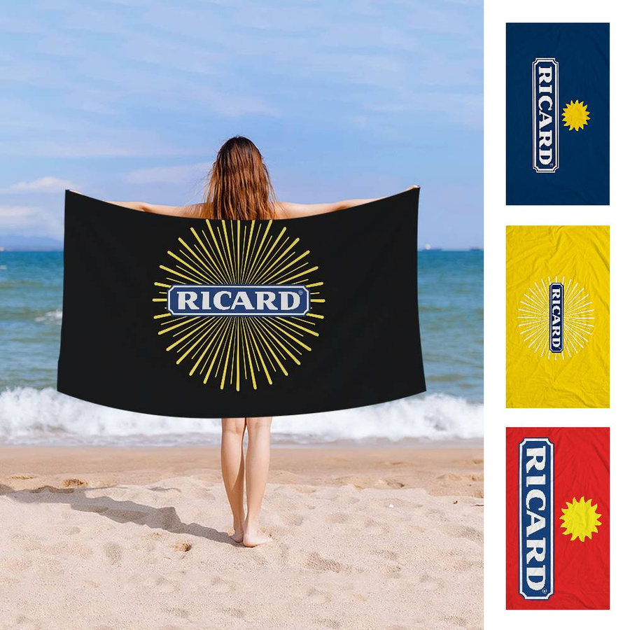 R-RicardS Logo Mikrofaser Strandtuch schnelltrocknend für Schwimmbad und Reisen, Breite: 50 cm, Höhe: 100 cm - Bild 5