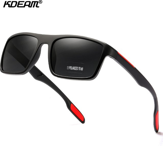 KDEAM Sonnenbrille Rechteckig, TR90, Vollrand, Herren, polarisiert - Bild 1