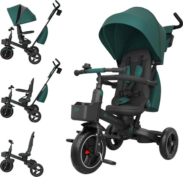 Kinderkraft Spinstep 2 Plus Dreirad grün - Bild 1