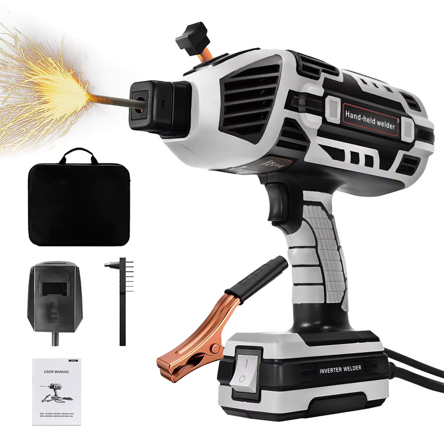Podofo Handgeführte Schweißmaschine 120A Tragbarer IGBT-Inverter Mini-Lichtbogenschweißer mit 5-stufig einstellbarem MMA-Stabschweißgerät-Set, Hot-Start-Funktion und Überhitzungsschutz - Bild 7