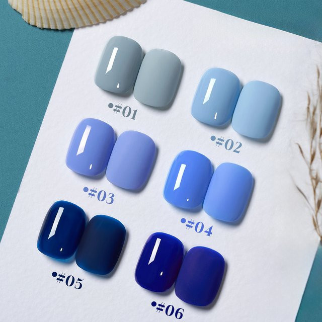 MIANEL NAIL Santorini Serie Nagellack, Blau, Glänzend, 12 ml - Bild 1