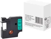 Schriftbandkassette kompatibel mit DYMO S0720590 in Schwarz und Grün - Bild 1