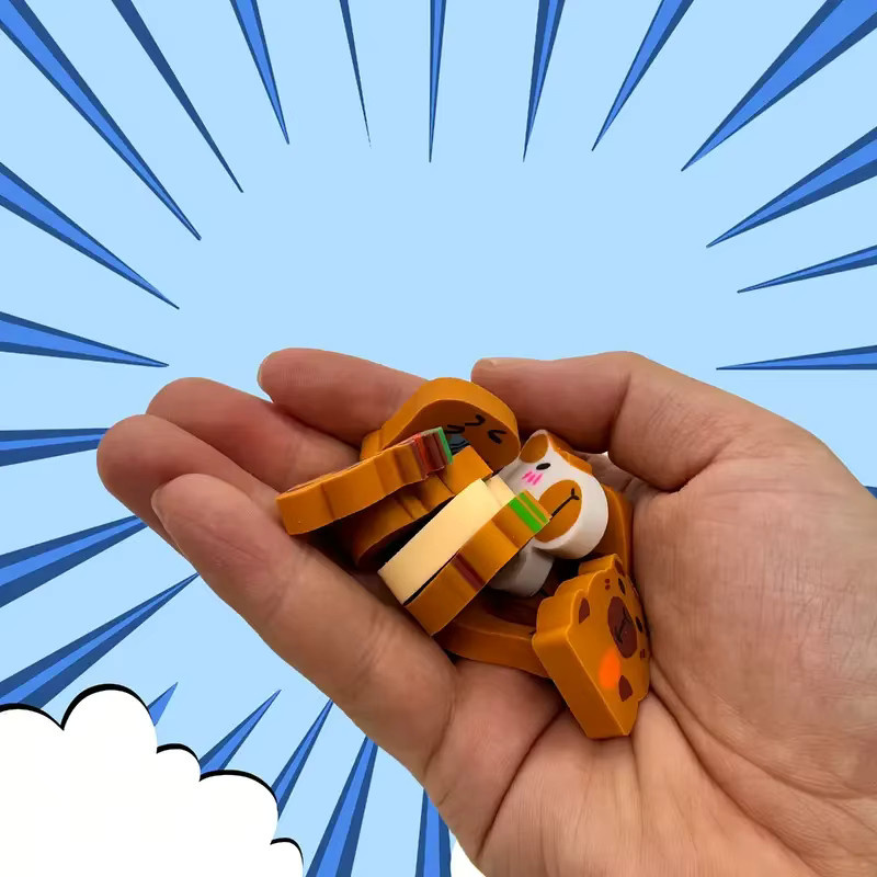Kapibala Capybara Radiergummi als süßes Motiv für Kinder und Studenten - Bild 3