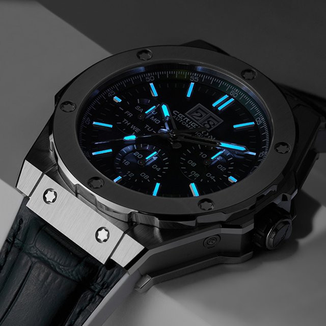 CERIEPON Armbanduhr, Automatik, Edelstahl, Blau, Herren - Bild 1