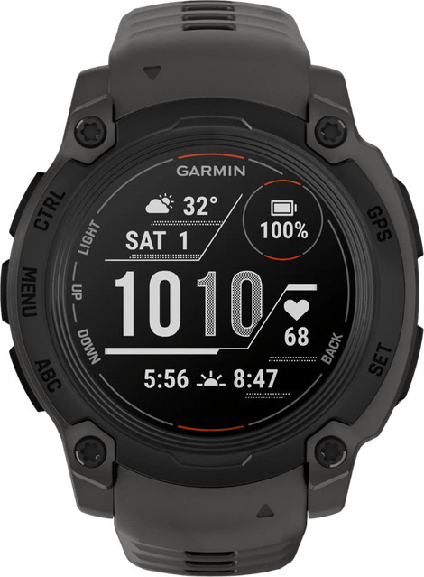 Garmin Instinct E Smartwatch mit GPS, Herzfrequenzmessung und Schlaftracking, Schwarz/Grau, 40 mm - Bild 1