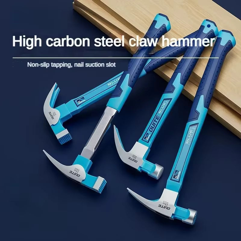 Professioneller Klauenhammer aus High-Carbon-Stahl mit Holzgriff in Blau - Bild 2