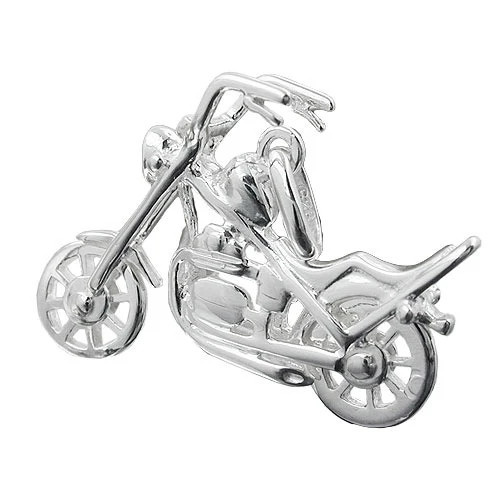 SIGO Anhänger Shopper Motorrad, 925 Silber, Herren - Bild 1
