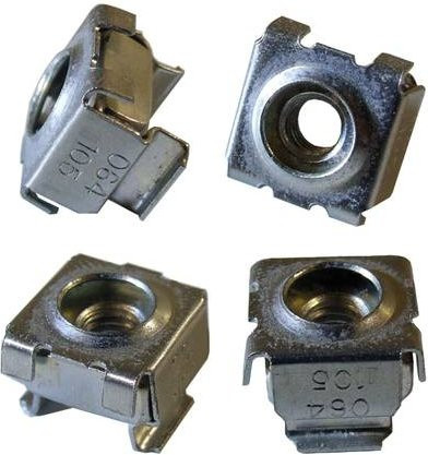 Hammond Electronics 1421CNM50 Befestigungsmutter aus Stahl in Silber, 50 Stück - Bild 1