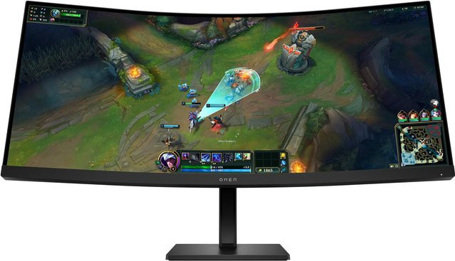 HP OMEN 34c G2 Curved Gaming-Monitor, 34 Zoll, Schwarz, WQHD, 180 Hz, 1 ms, VA-Panel - Bild 1