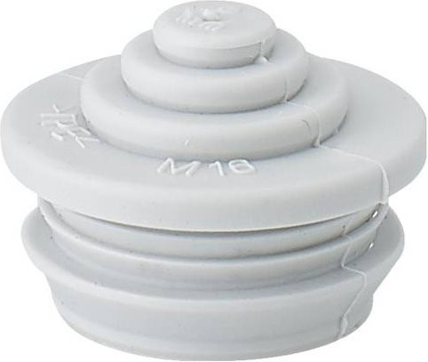 Hensel STM 16 Steckstutzen in Lichtgrau für eine maximale Plattenstärke von 4mm - Bild 1