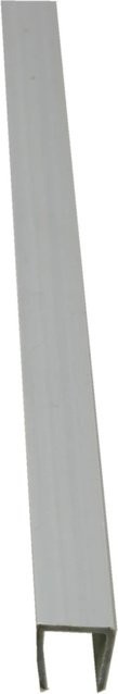 Abdeck-Profil aus Kunststoff für Sichtschutz und Balkonverkleidung in Silber, Breite: 150 cm - Bild 1