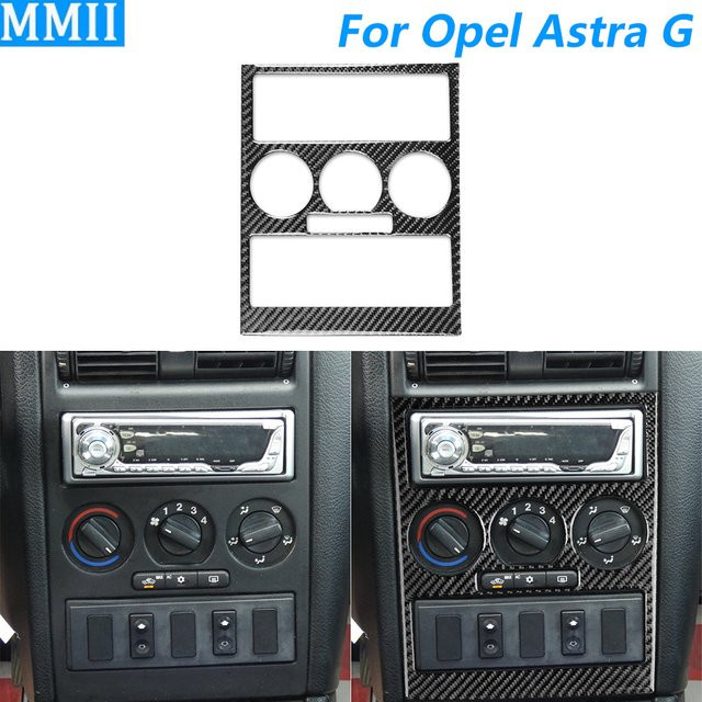 RRX CARBON Kohlefaser Mittelkonsole Abdeckung für Opel Astra G 1998-2003 in Schwarz - Bild 1