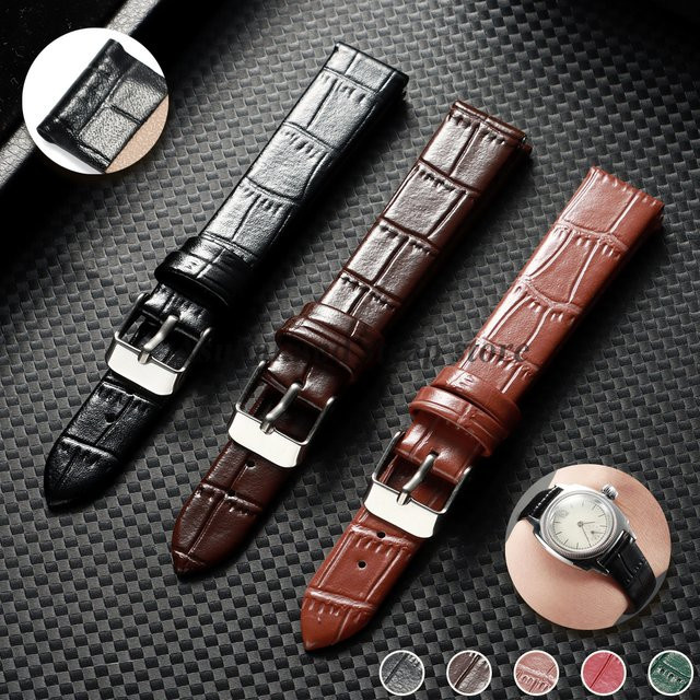 Uhrenarmband Leder, Bambus-Verbindungsmuster, Unisex - Bild 1
